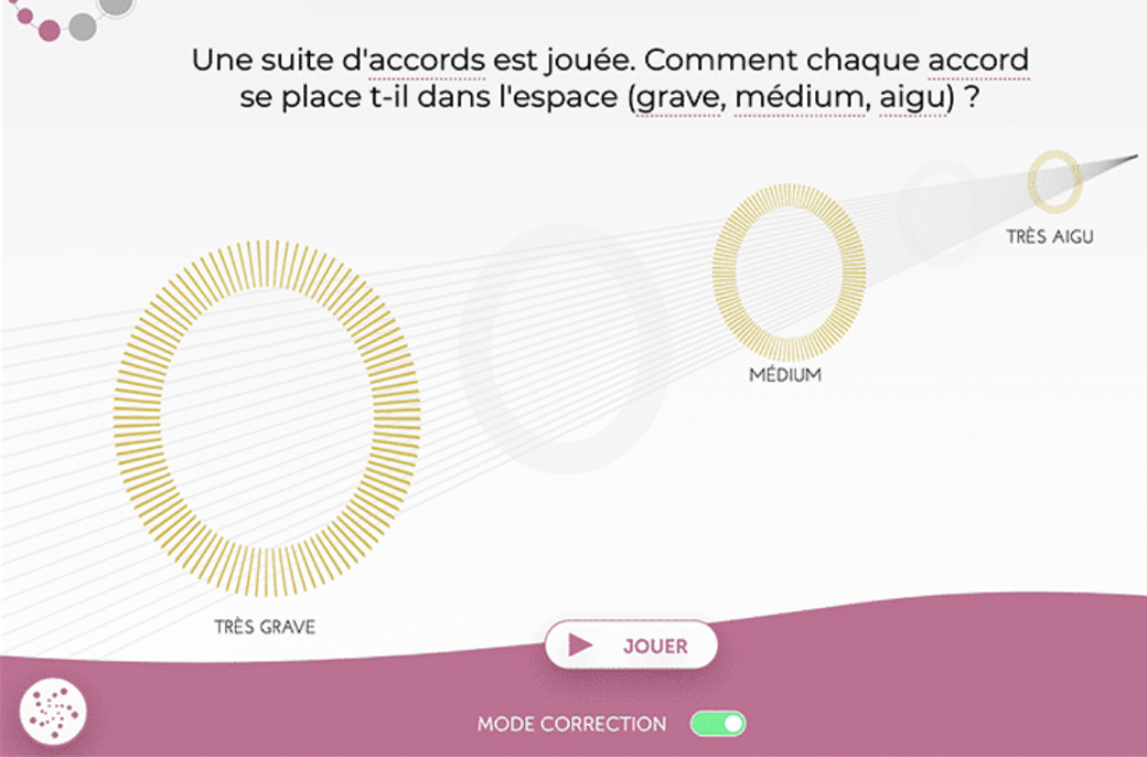 Interface exercice Meludia