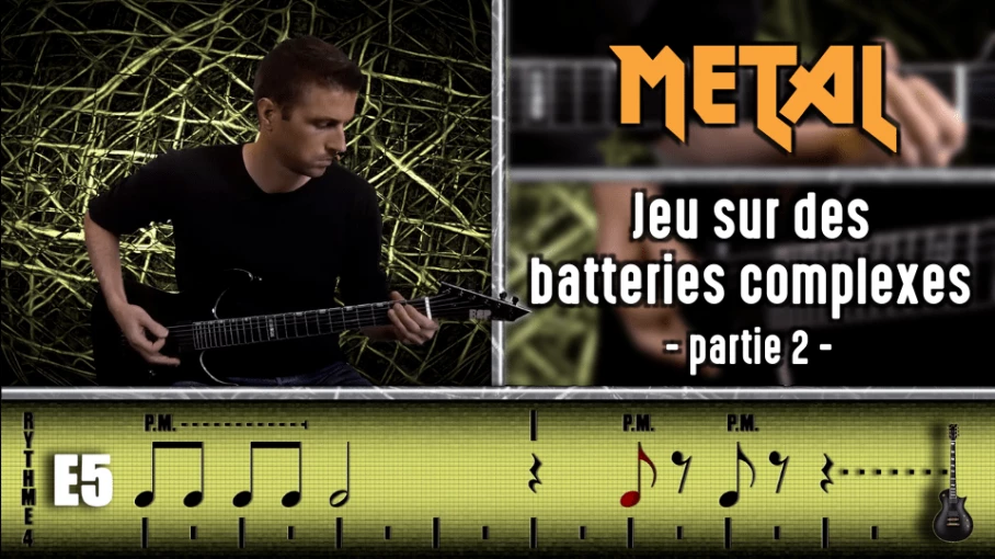 Nouveau cours Metal - Rythmes sur batteries complexes 2