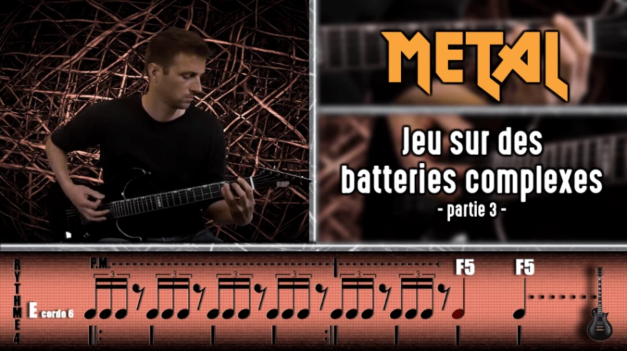 Nouveau cours Metal - Rythmes sur batteries complexes 3