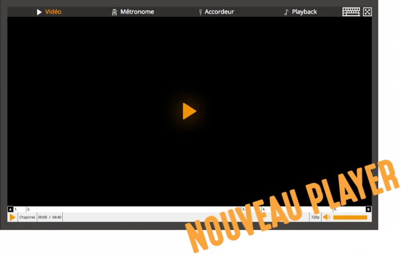 Nouveau lecteur vidéo sur HGuitare