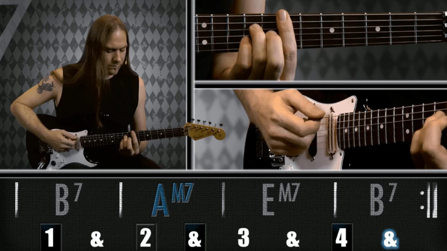 Nouveau cours : Les accords de 7ème sur la corde 6