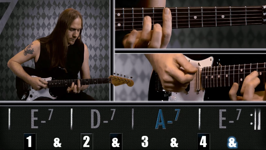Nouveau cours : les accords 7 - Applications blues