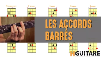 Les accords barrés à la guitare