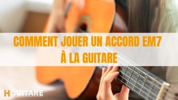 Comment jouer un accord Em7 à la guitare