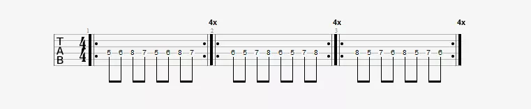 Et un dernier exercice de guitare pour travailler la synchronisation