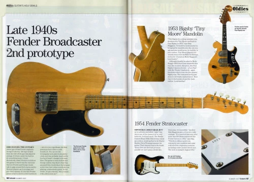 La première Fender Broadcaster avec 21 frettes