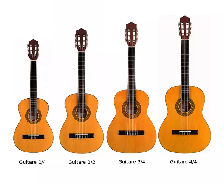 Les différentes taille de guitare