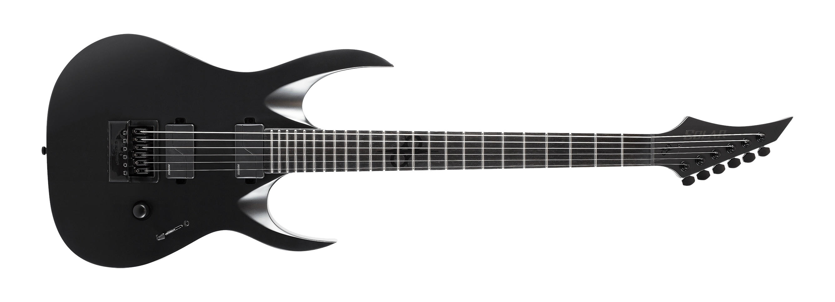 la guitare solar carbon black pour jouer du metal