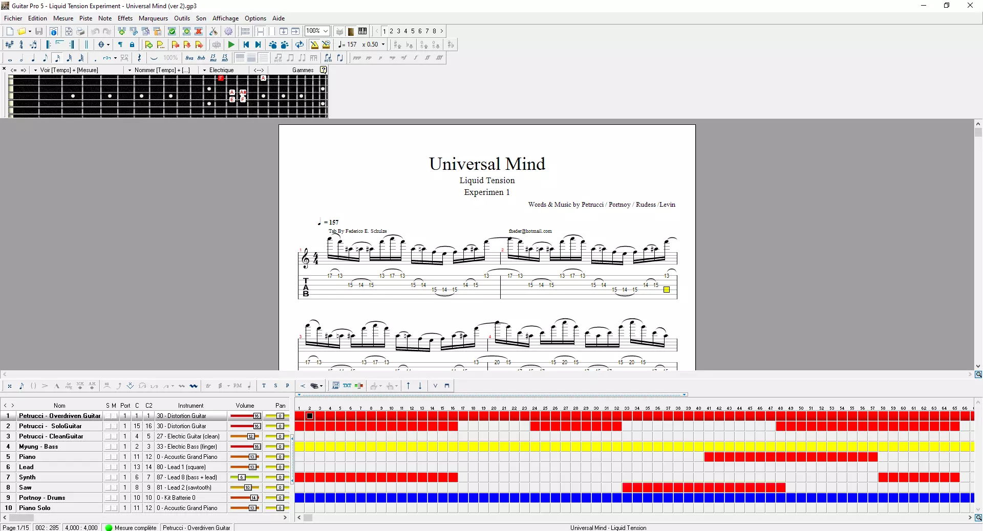 la version 5 de guitar pro