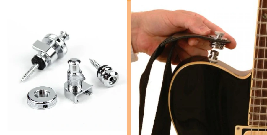 Le strap lock, une belle idée de cadeau pour guitaristes.