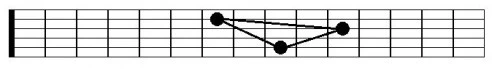 Un autre triangle d'octave pour le manche de guitare