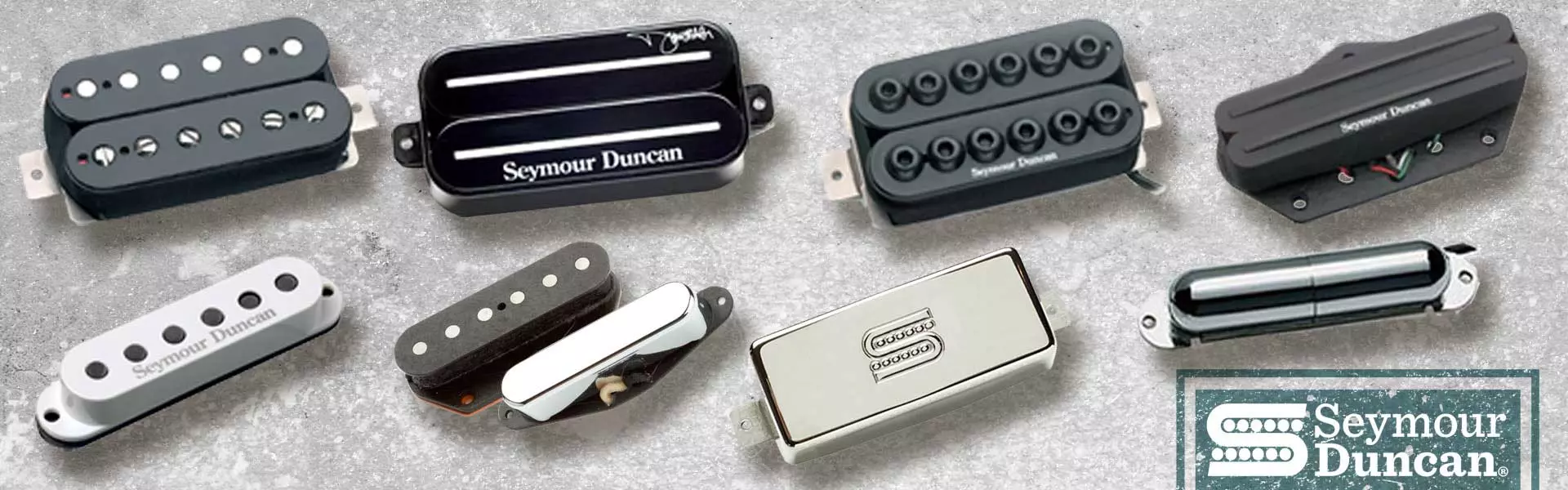 Différents micro guitare de la marque Seymour Duncan