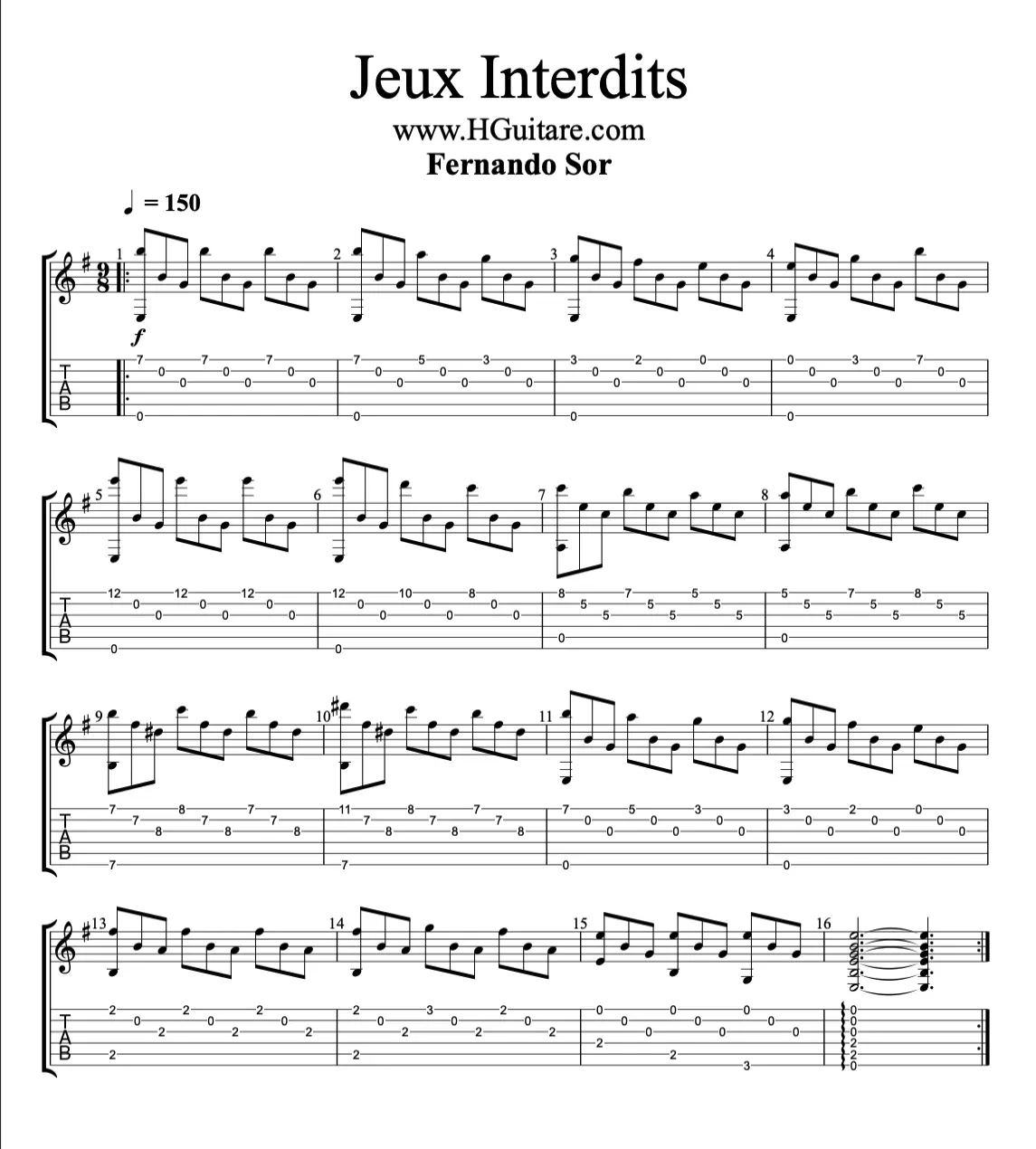 Partage de tablatures (grilles, partitions) pour guitare