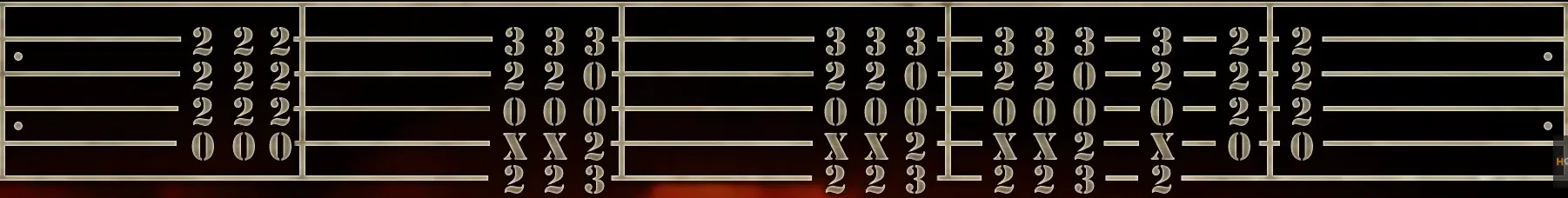 tablature de guitare du morceau highway to hell d’acdc 
