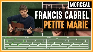 Nouveau morceau : Francis Cabrel - Petite Marie