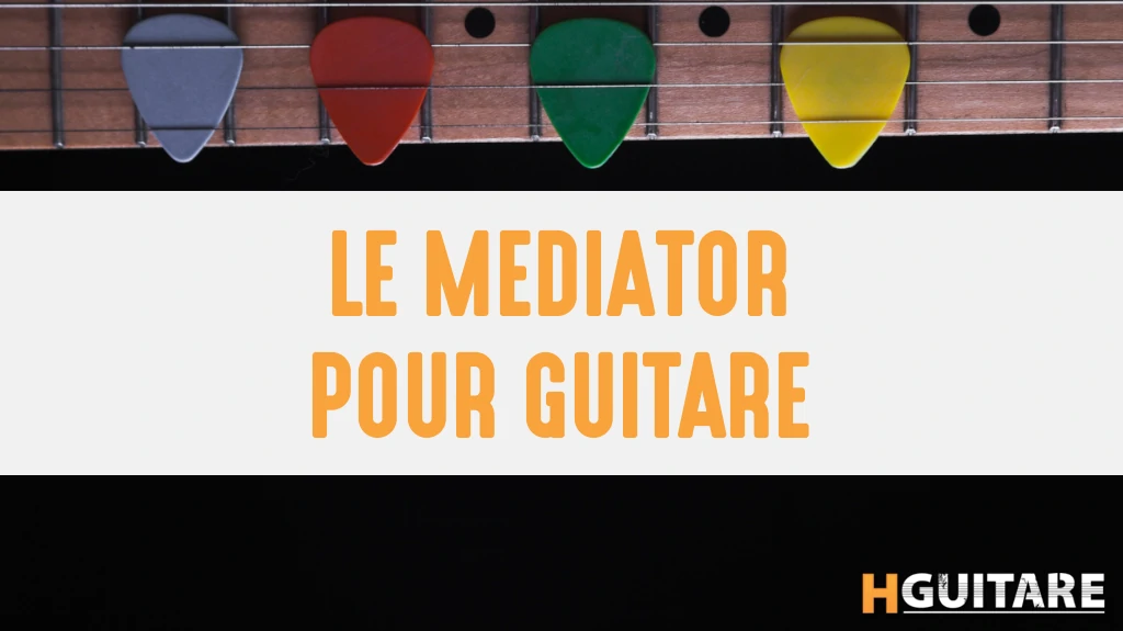 Mains D'un Guitariste Avec Un Médiator De Guitare Électrique. Fond