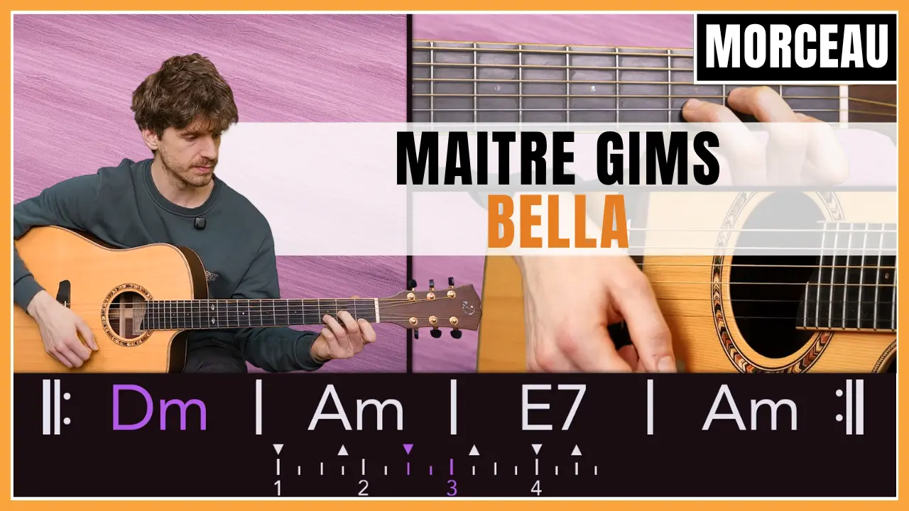 Tuto guitare : Maitre Gims - Bella
