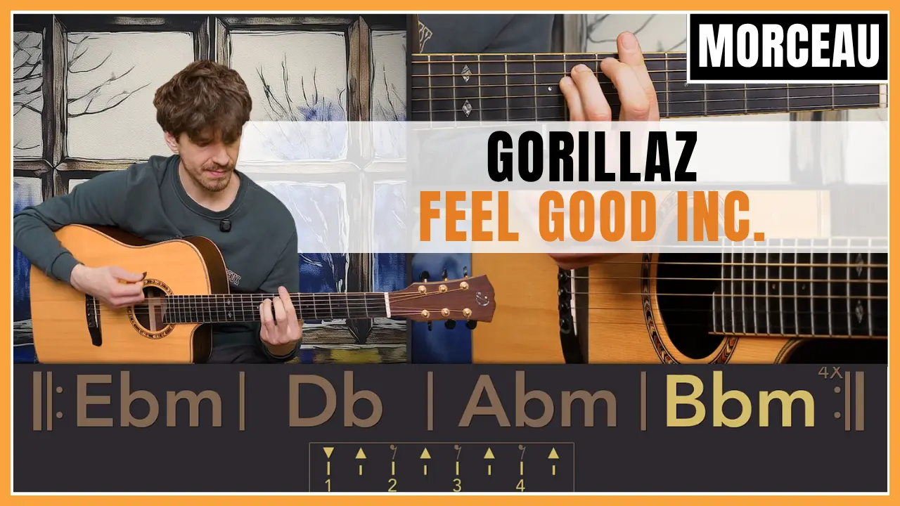 Tuto guitare : Gorillaz - Feel Good Inc.