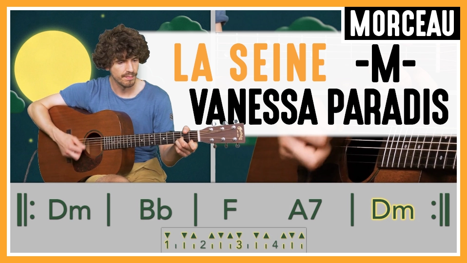 Tuto guitare : M et Vanessa Paradis - La Seine