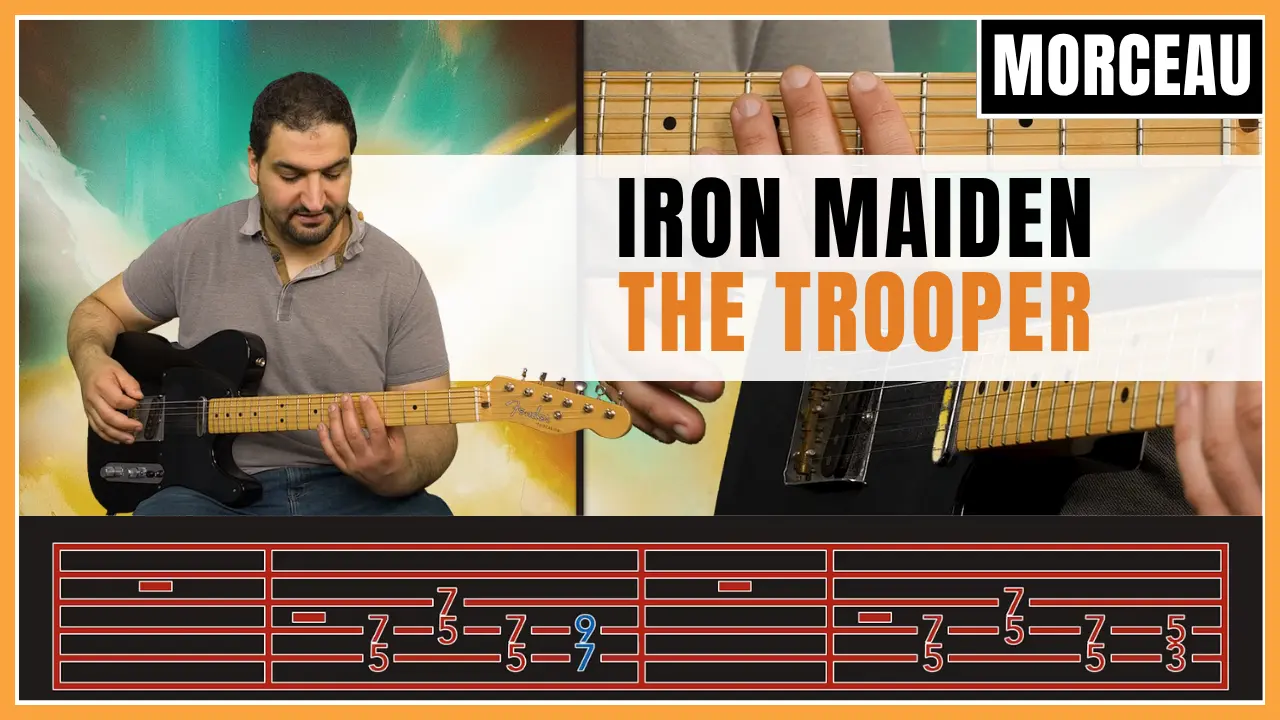 Tuto guitare : Iron Maiden - The Trooper