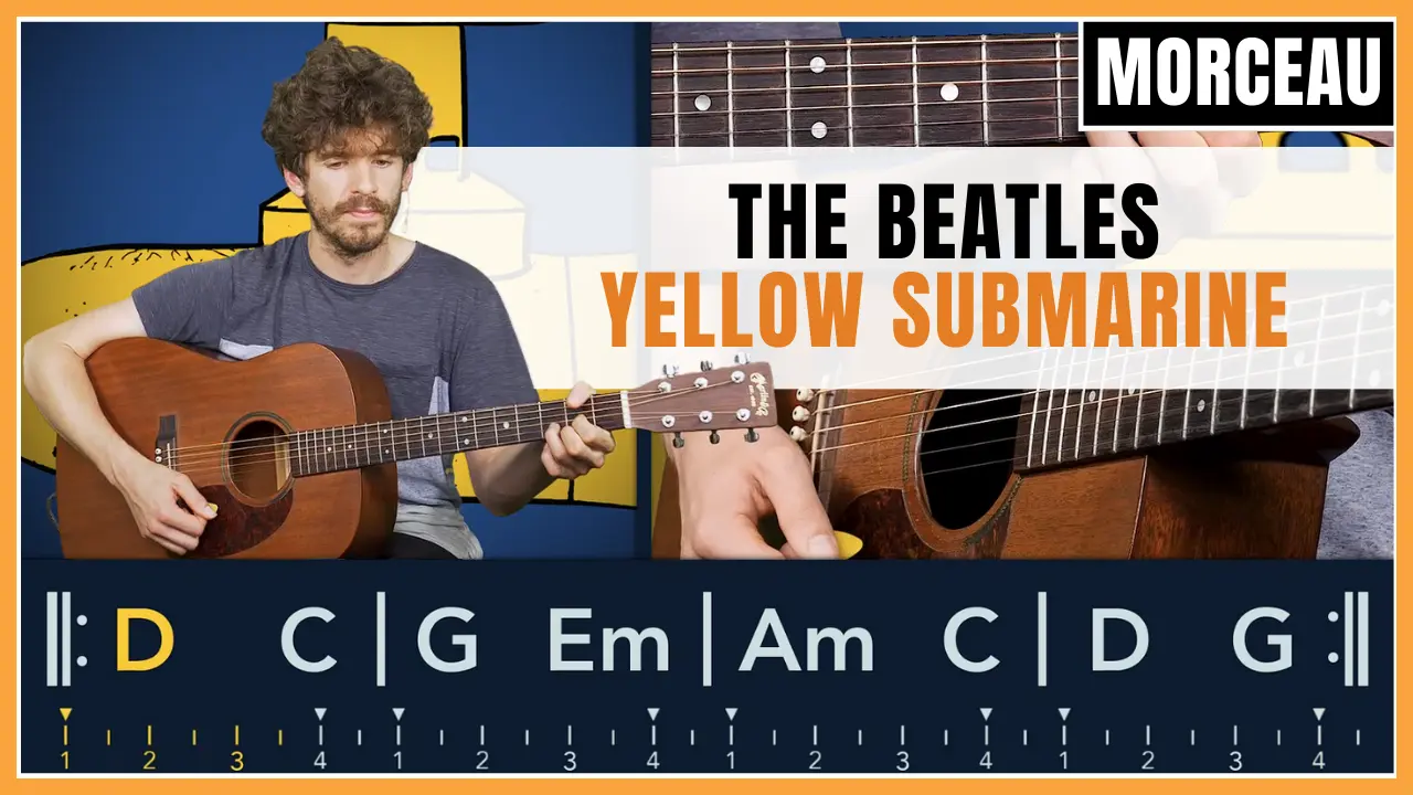 Tuto guitare : The Beatles - Yellow Submarine