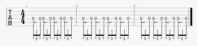 autre partition de guitare pour jouer un shuffle