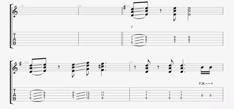 Technique du slide sur le morceau Fade To Black de Metallica