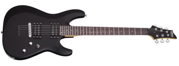 la guitare électrique schecter c-6 deluxe sbk pour débutant