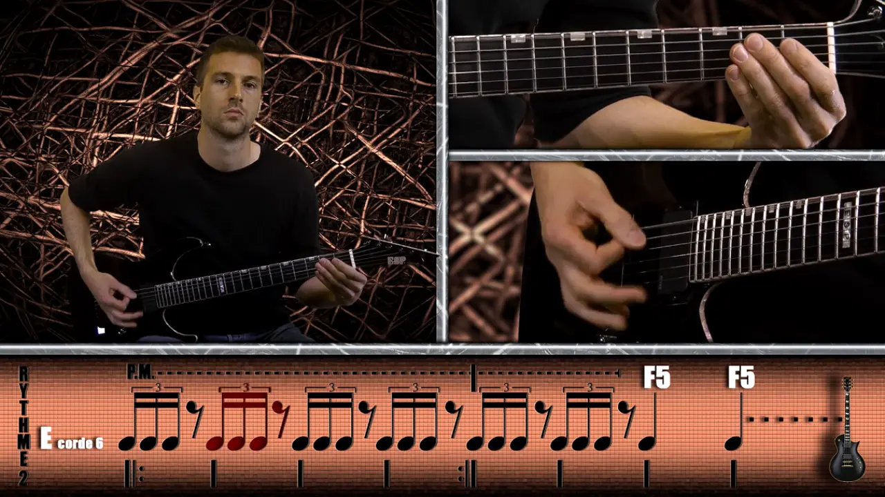 Voir les cours de guitare metal
